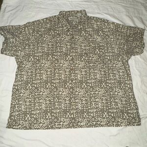 Men's Casual Patterned Button Down Shirt